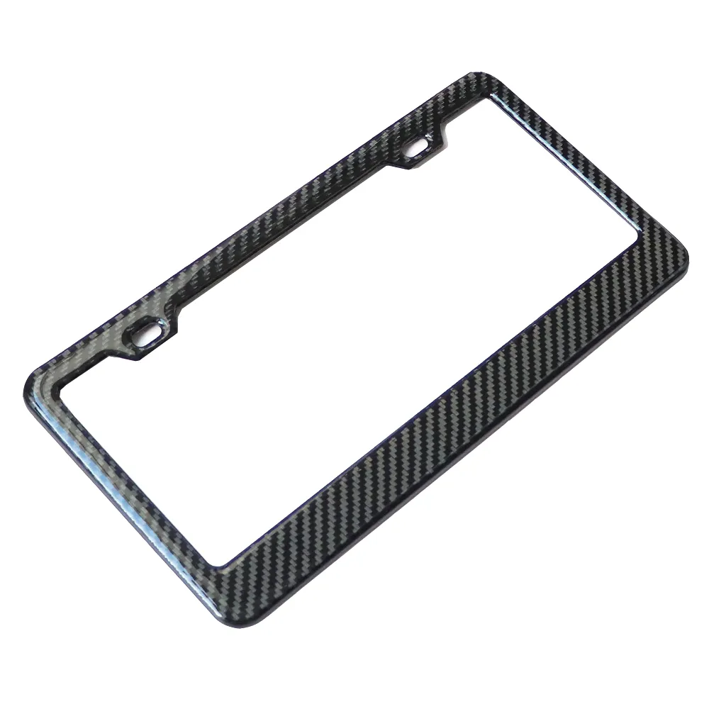 Carbon Fiber Look Plastic License Plate Holder