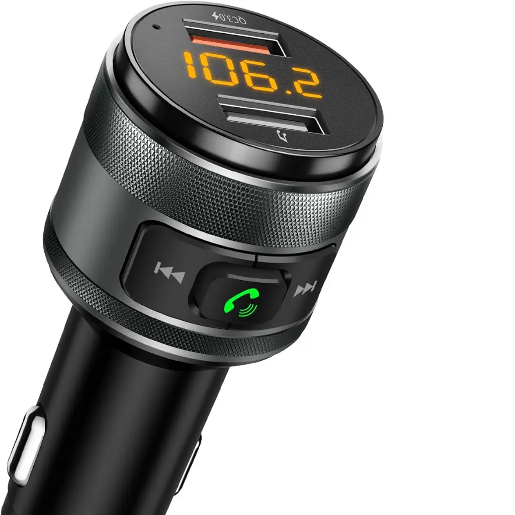 Bluetooth FM Transmitter with Hands-Free Calling