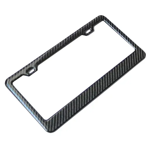 Carbon Fiber Look Plastic License Plate Holder