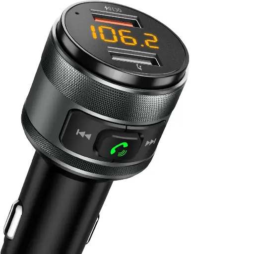 Bluetooth FM Transmitter with Hands-Free Calling
