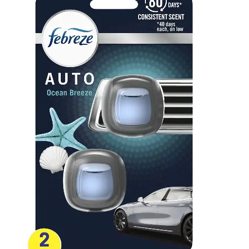 Gel-Based Vent Clip Air Freshener – Ocean Breeze