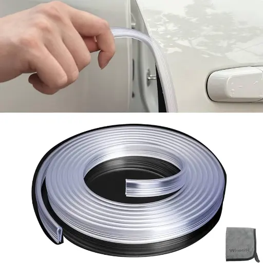 Car Door Edge Guard – Transparent Strip (5m Roll)