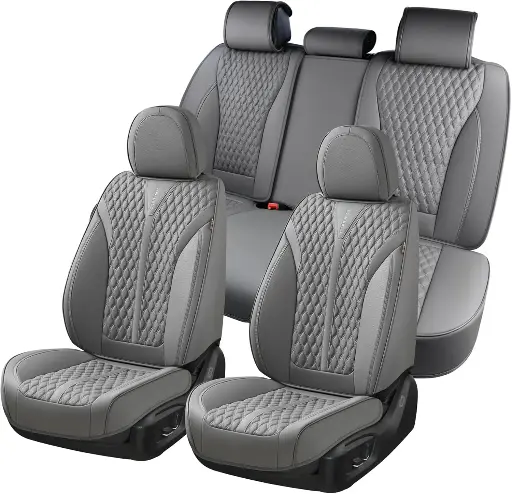 Breathable Mesh Fabric Seat Cover – Grey